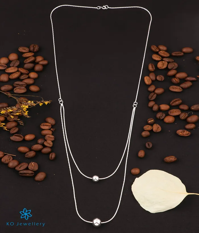 The Classy Silver Layered Necklace Imported Necklaces