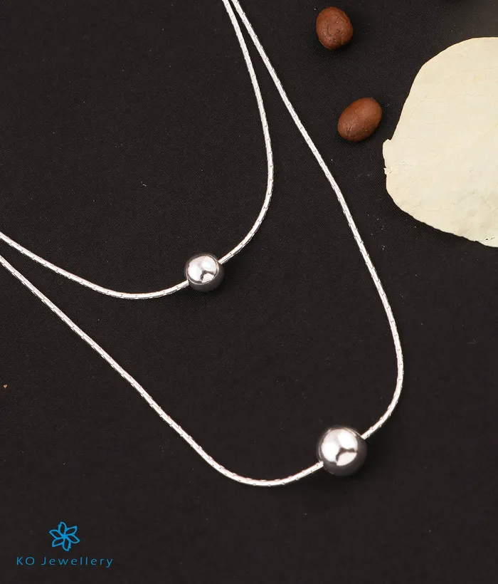 The Classy Silver Layered Necklace Imported Necklaces