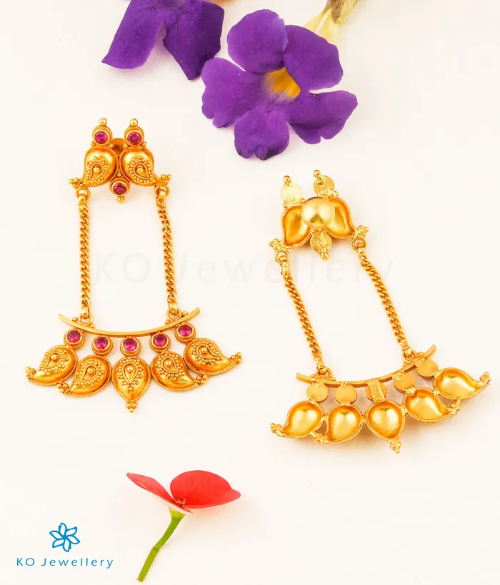 The Damayanti Silver Paisley Earrings Silversmith Earrings