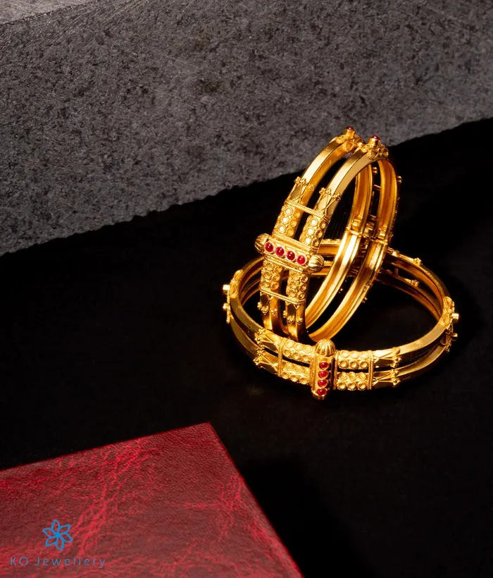 The Kumud Silver Coorgi Bracelet Two layers Size 22242628 Silversmith Bracelets