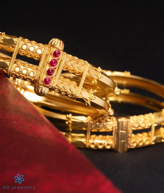 The Kumud Silver Coorgi Bracelet Two layers Size 22242628 Silversmith Bracelets