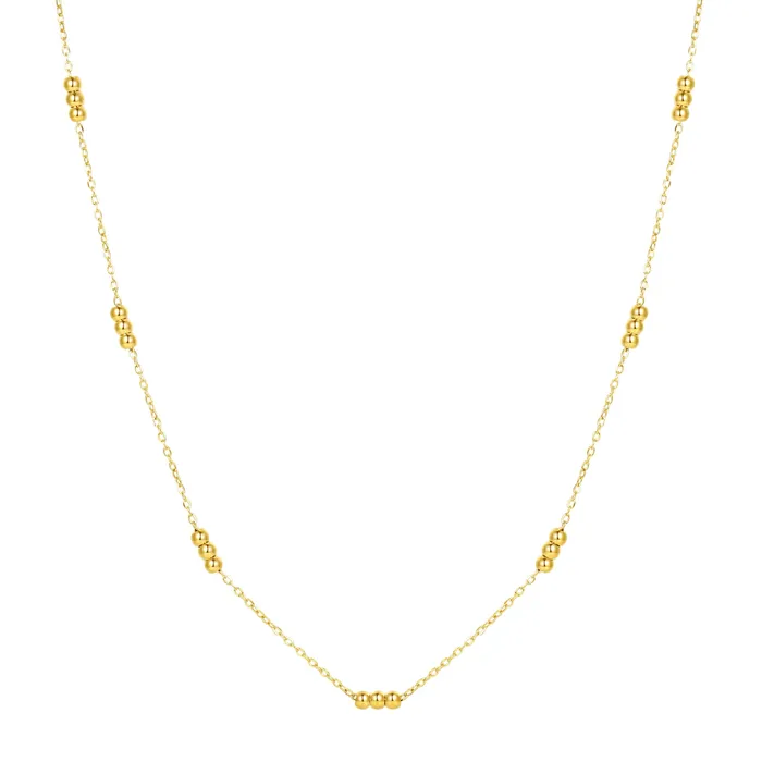 Three Satellite Chain Necklace Waterproof Hey Happiness Necklaces