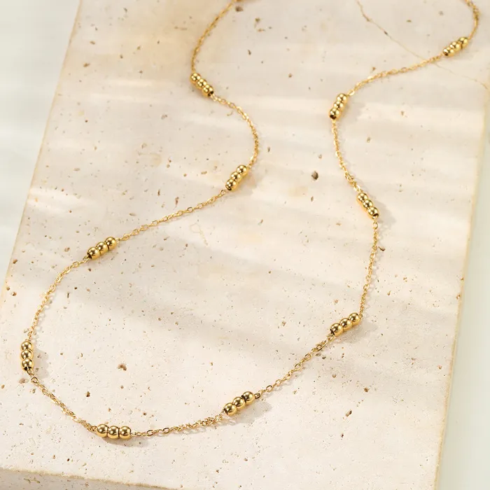 Three Satellite Chain Necklace Waterproof Hey Happiness Necklaces Three Satellite Chain Necklace Waterproof Hey Happiness Necklaces