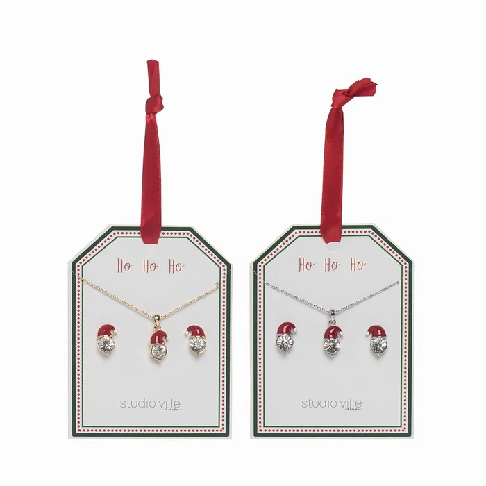 Transpac Transpac Santa Crystal Necklace Earrings With Display Set Of 24 Necklaces Transpac Transpac Santa Crystal Necklace Earrings With Display Set Of 24 Necklaces
