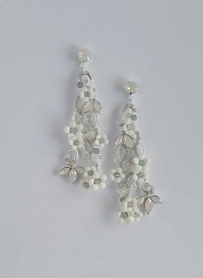 twigs honey Earrings Regal opal and petite daisies earrings Style 2505