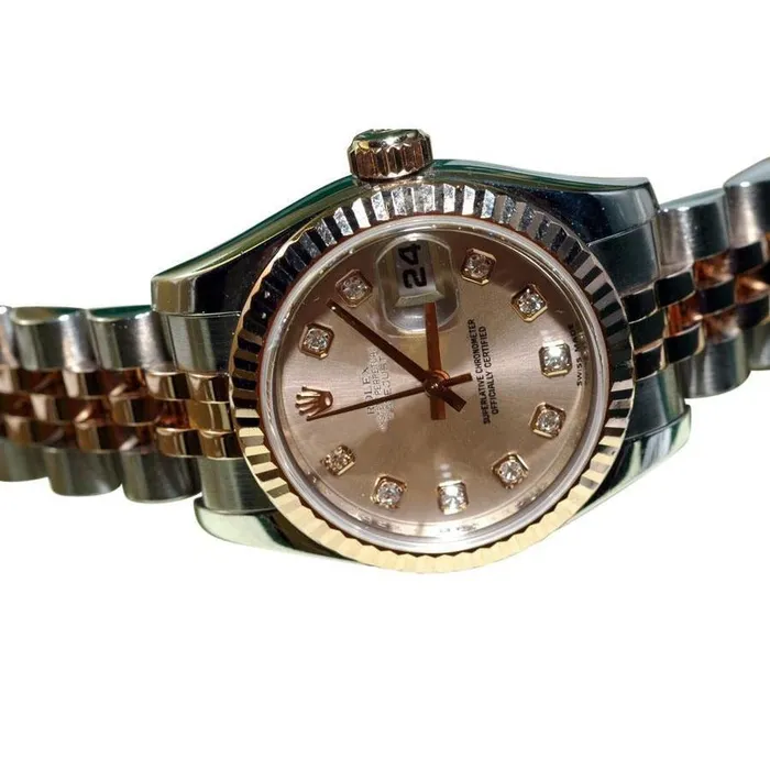 Watches GB Rolex Datejust Ladies Watch Champagne Diamond Dial
