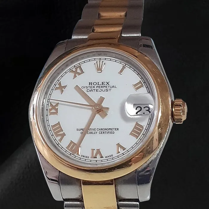 Watches HarryChadEntcom Lady Datejust Rolex White Roman Dial 31mm Gold Steel Watch Watches HarryChadEntcom Lady Datejust Rolex White Roman Dial 31mm Gold Steel Watch